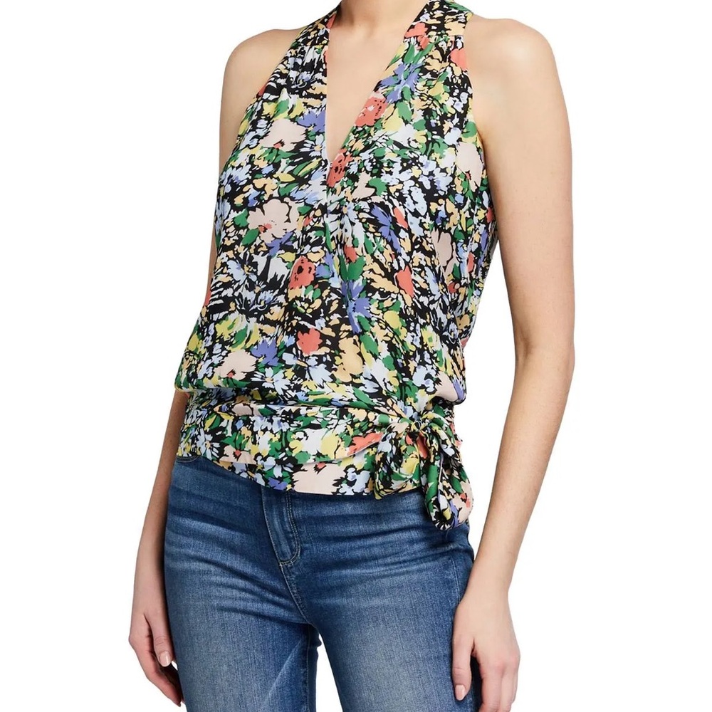 Parker Floral Halter Wrap Top - Small